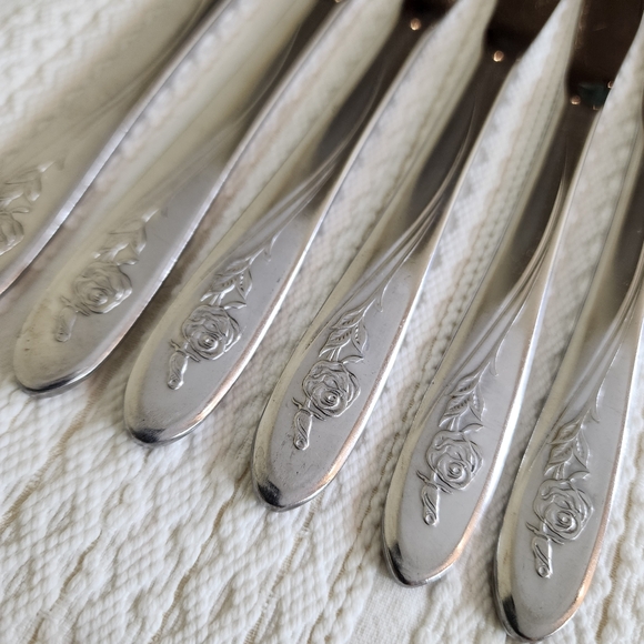 24-Piece Oneida Roseanne Stainless Flatware Set Stainless Canada - Picture 8 of 10